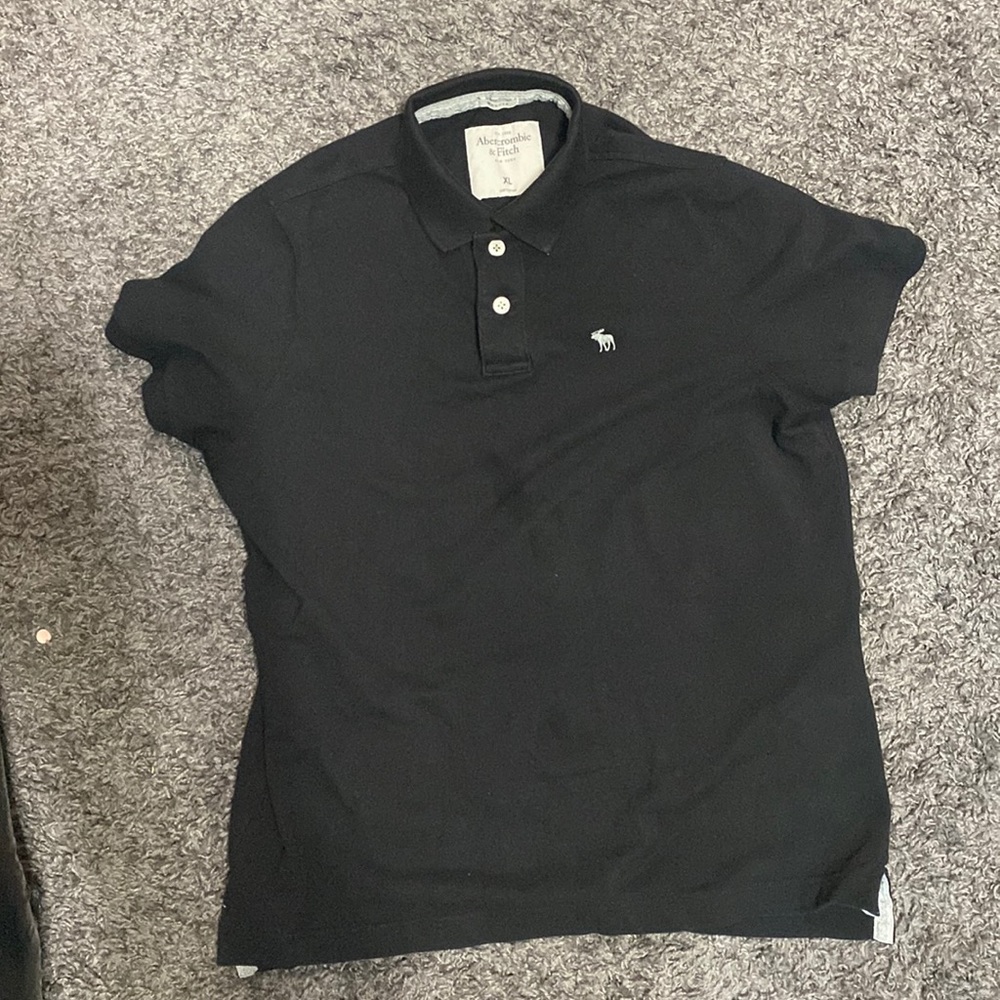 Abercrombie & Fitch New York "Muscle"  Black Polo